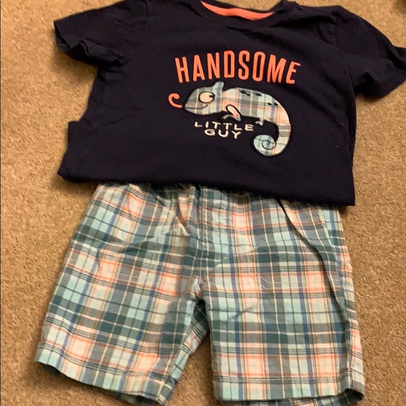 Matching shorts and shirt